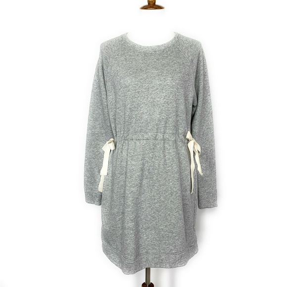 Athleta Studio Cinch Sweatshirt Dress 